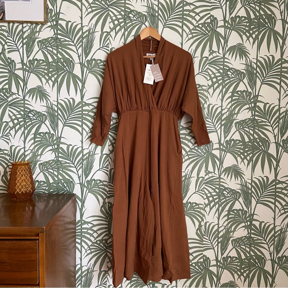 Mien Sedona Jumpsuit in Saddle Brown